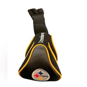 Pittsburgh Steelers Black Driver Cover Logo Golf Club Team Golf New Faux Leather